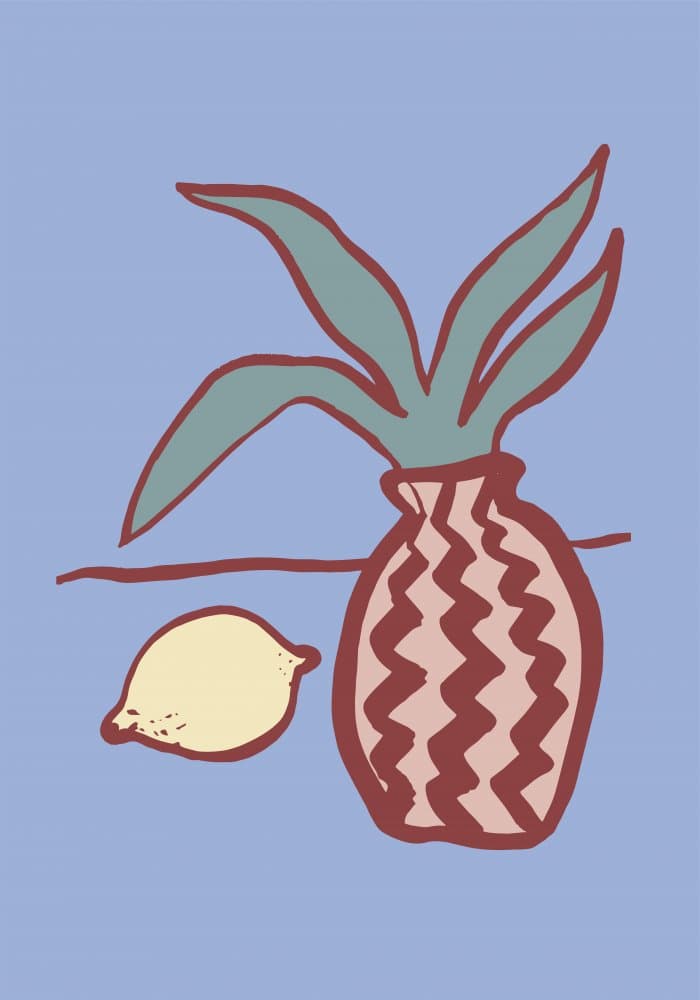 Pineapple Lemon Still Life by Pictufy Studio — canvas wall art