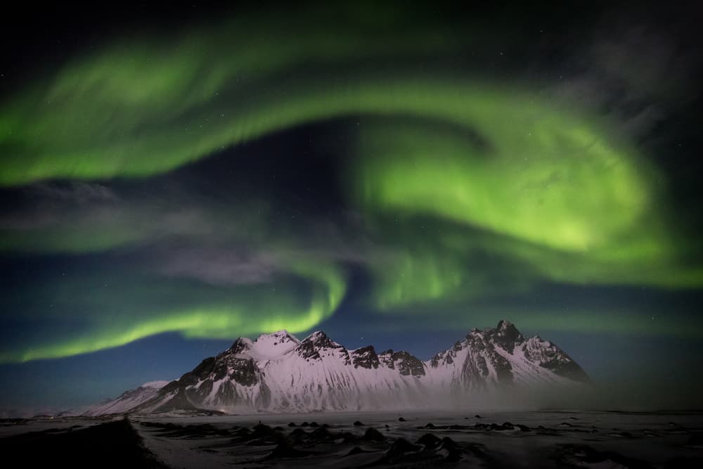 Majestic Aurora Peaks by Adrian Popan — canvas wall art