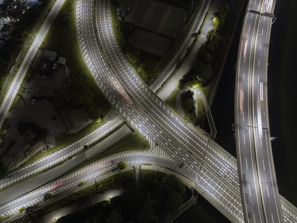 Urban Night Pathways by Kobayashi Tetsurou — canvas wall art