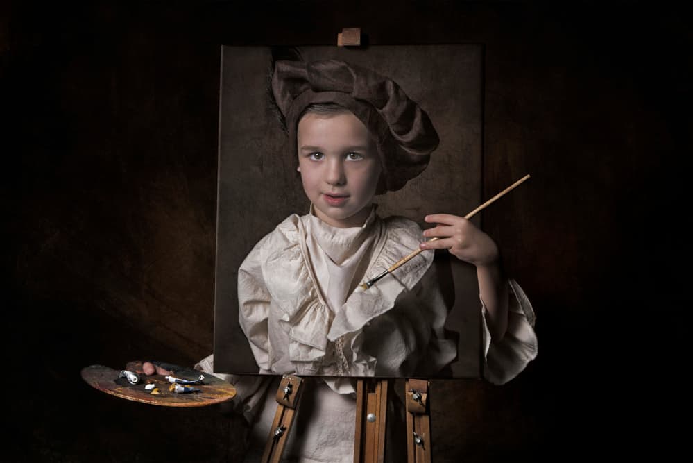 Renaissance Boy Painter by Carola Kayen-Mouthaan — canvas wall art