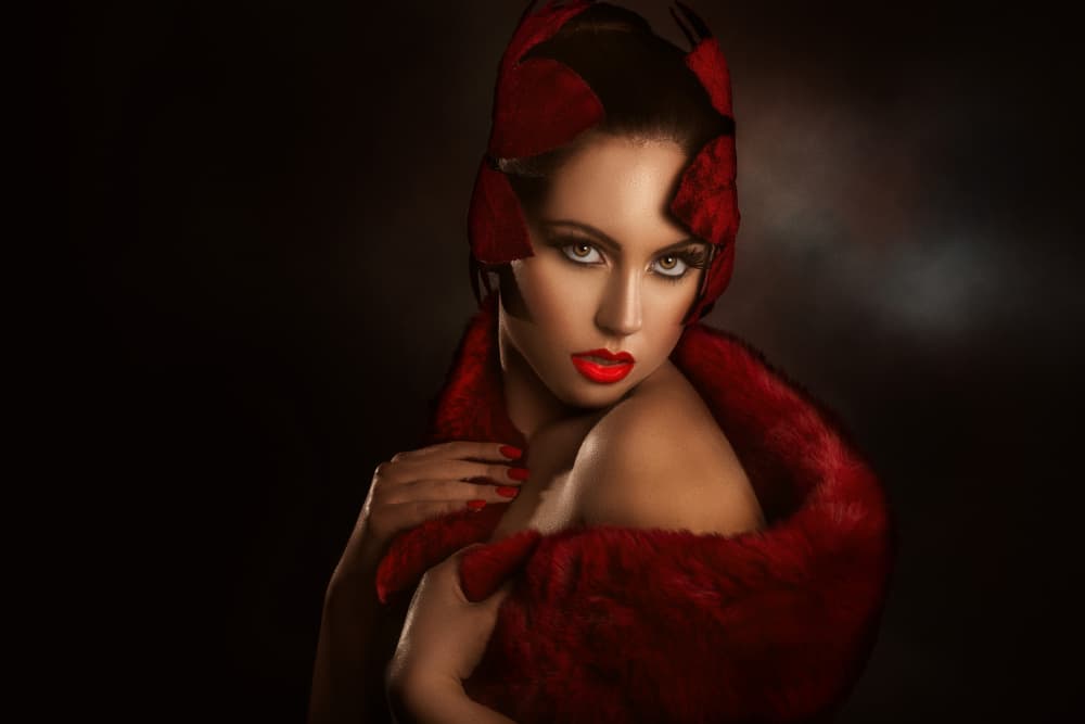 Crimson Glamour by Peppe Tambè — canvas wall art