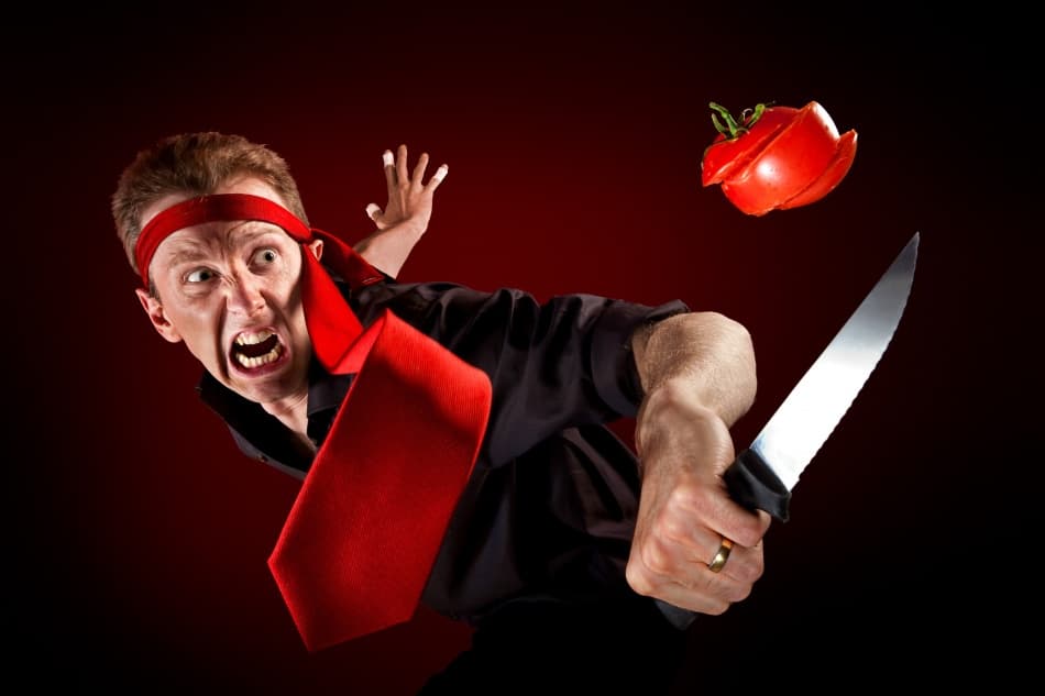Furious Chef Action by Christophe Kiciak — canvas wall art