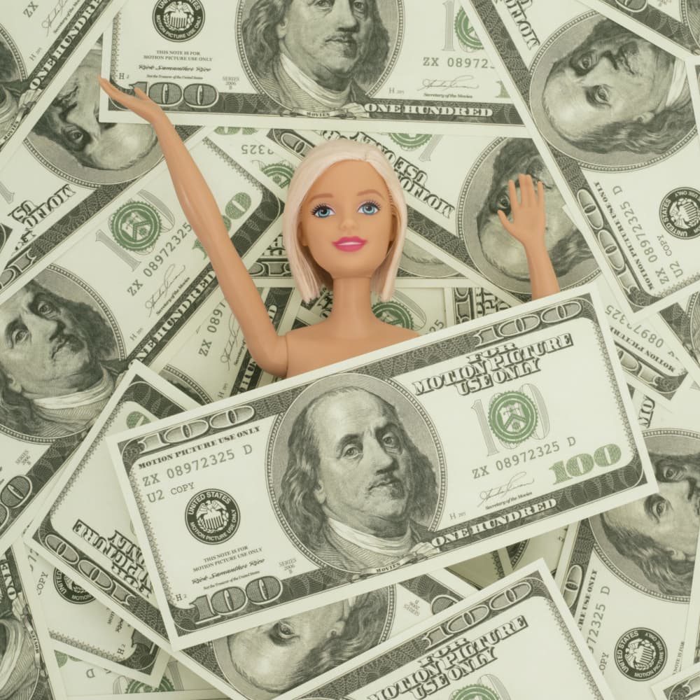 Fashion Doll Money by Julia Ramiro — canvas wall art