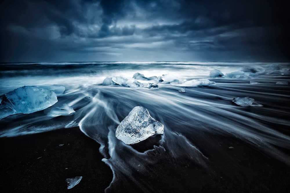 Glacial Ice Beach by Jorge Ruiz Dueso — canvas wall art