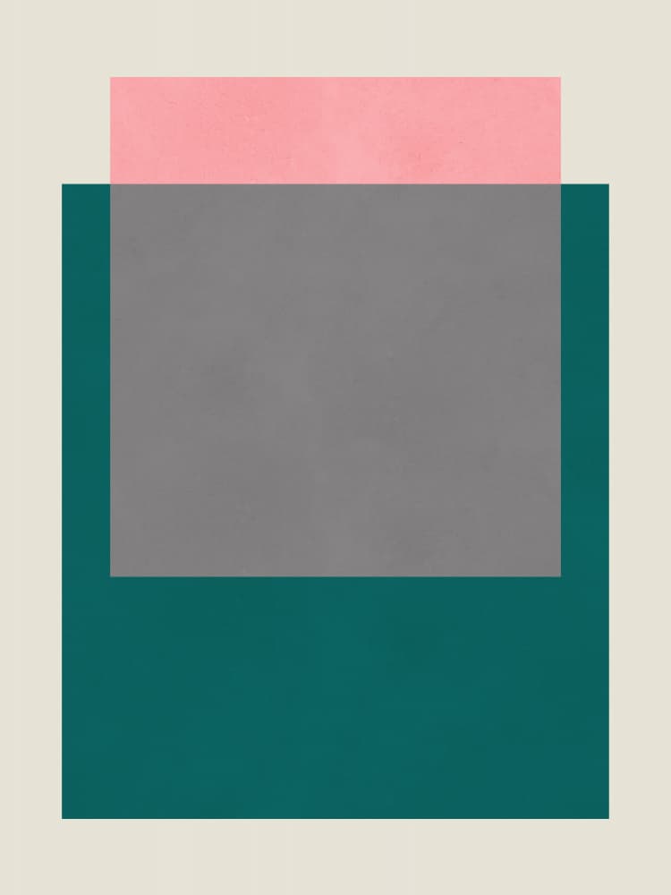 Layered Color Blocks by Vitor Costa — canvas wall art