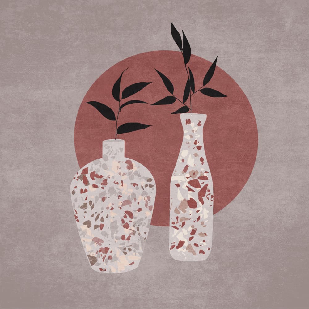 Terrazzo Elegance by Emel Tunaboylu — canvas wall art