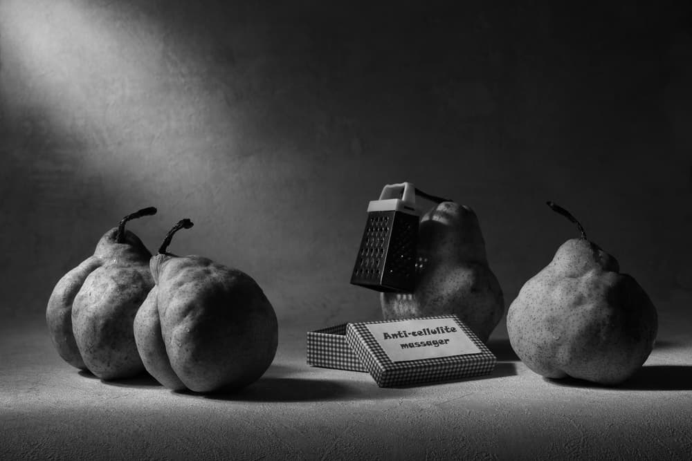 Anti-Cellulite Pears by Victoria Glinka — canvas wall art