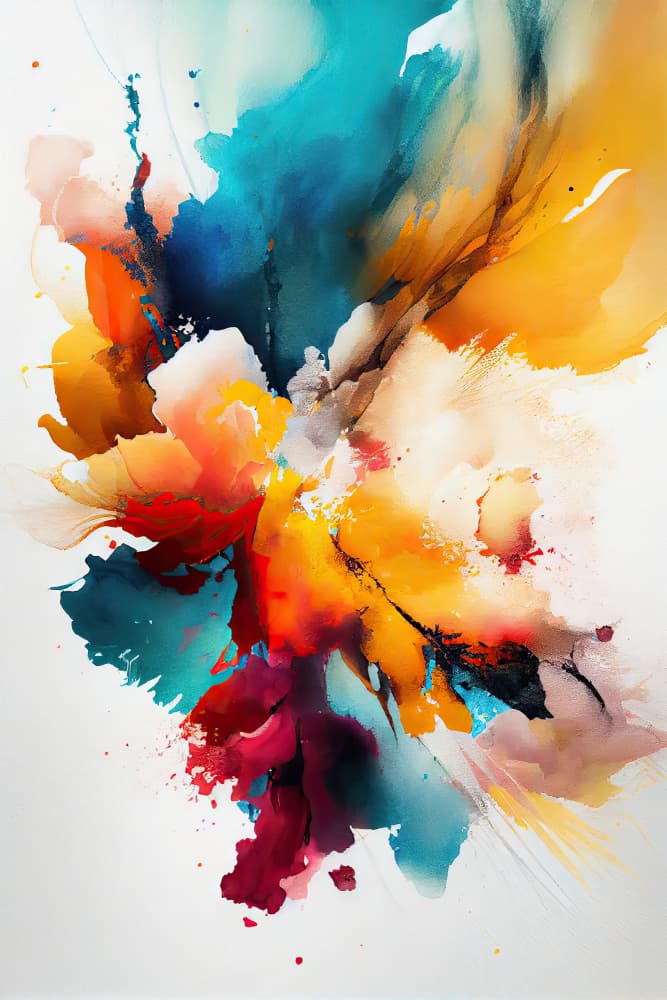 Vibrant Color Explosion by Mauro — canvas wall art