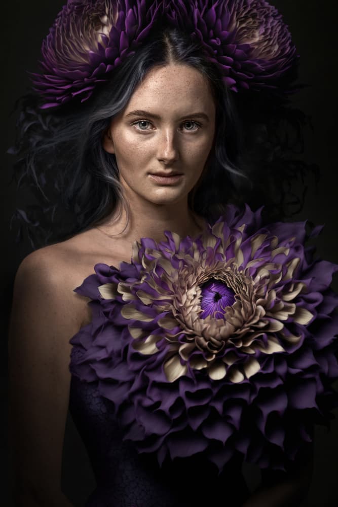 PurpleHeart by Marcel Egger — canvas wall art