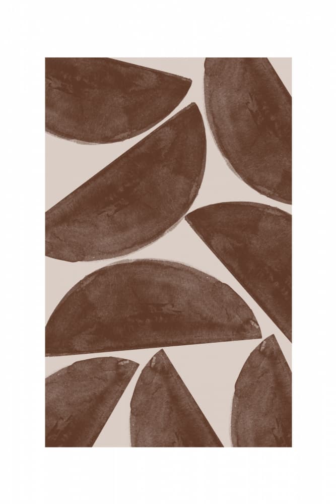 Earthy Crescents by THE MIUUS STUDIO — canvas wall art