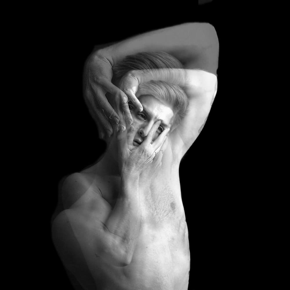 Reflective Blurred Figure by Itzik Rabinovitz — canvas wall art