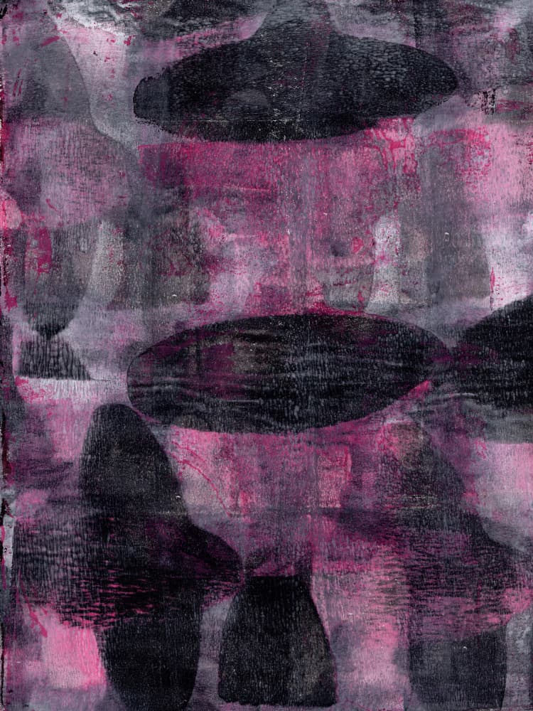 Abstract Pink Depths by Dina Dankers — canvas wall art
