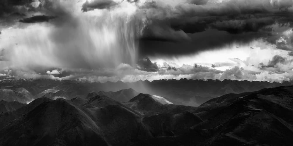 Mountain Rainstorm Sky by Stan Huang — canvas wall art