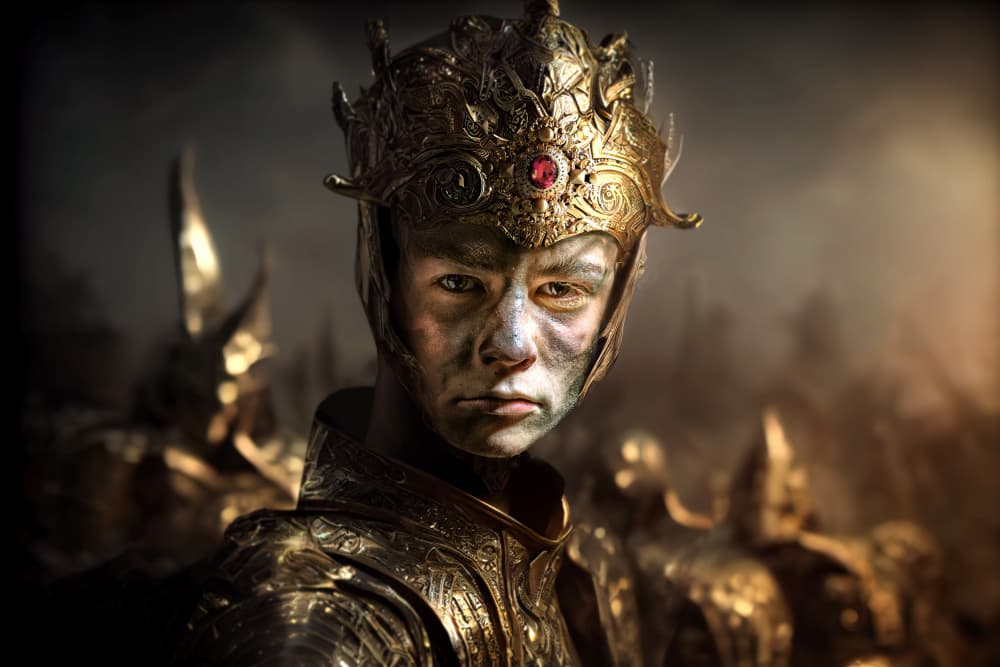 GoldenPrince by Marcel Egger — canvas wall art