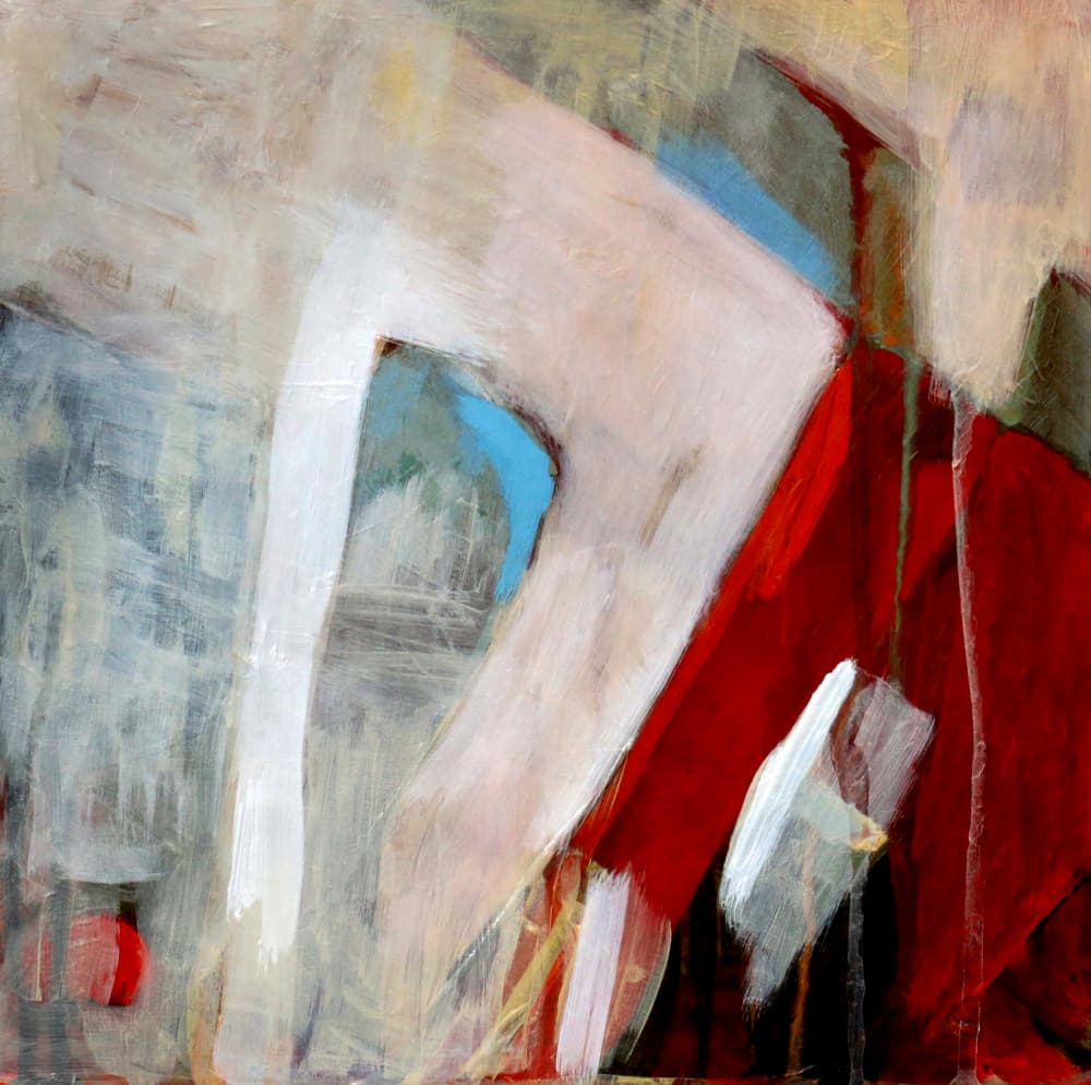 Dynamic Red Figure by Claire Lerner — canvas wall art