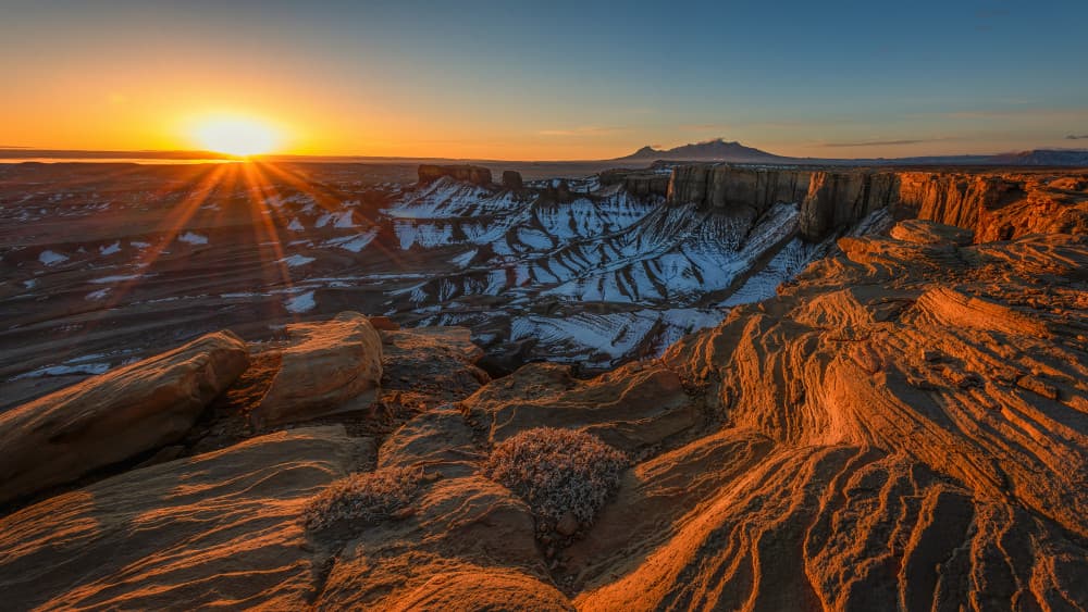 Golden Desert Canyon by Mei Xu — canvas wall art