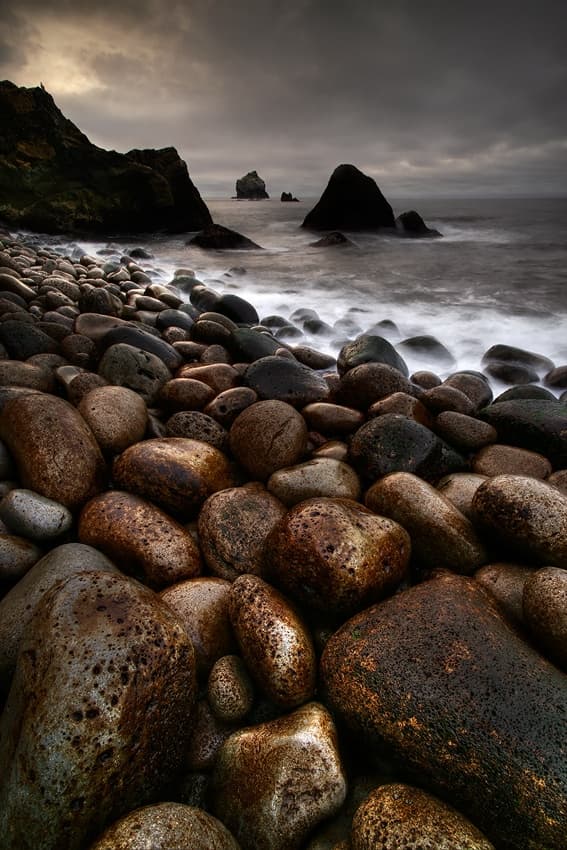 Dramatic Rocky Coast by Raymond Hoffmann — canvas wall art