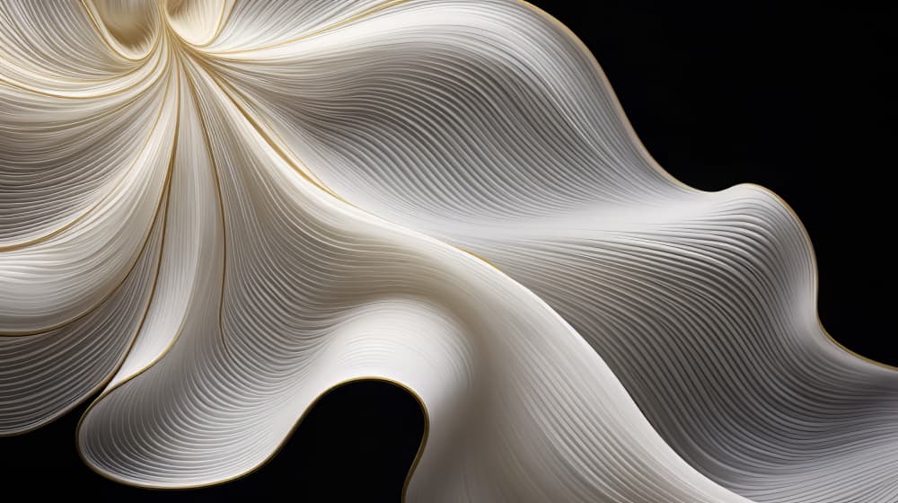 Elegant Golden Flow by Bilge Paksoylu — canvas wall art