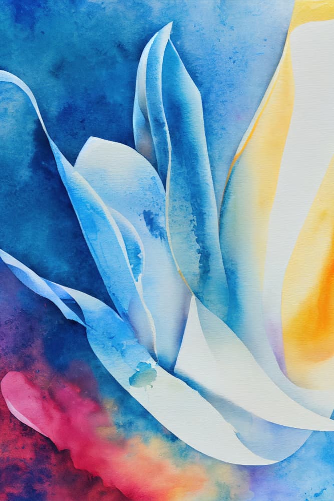 Dreamy Blue Botanicals by Mauro — canvas wall art