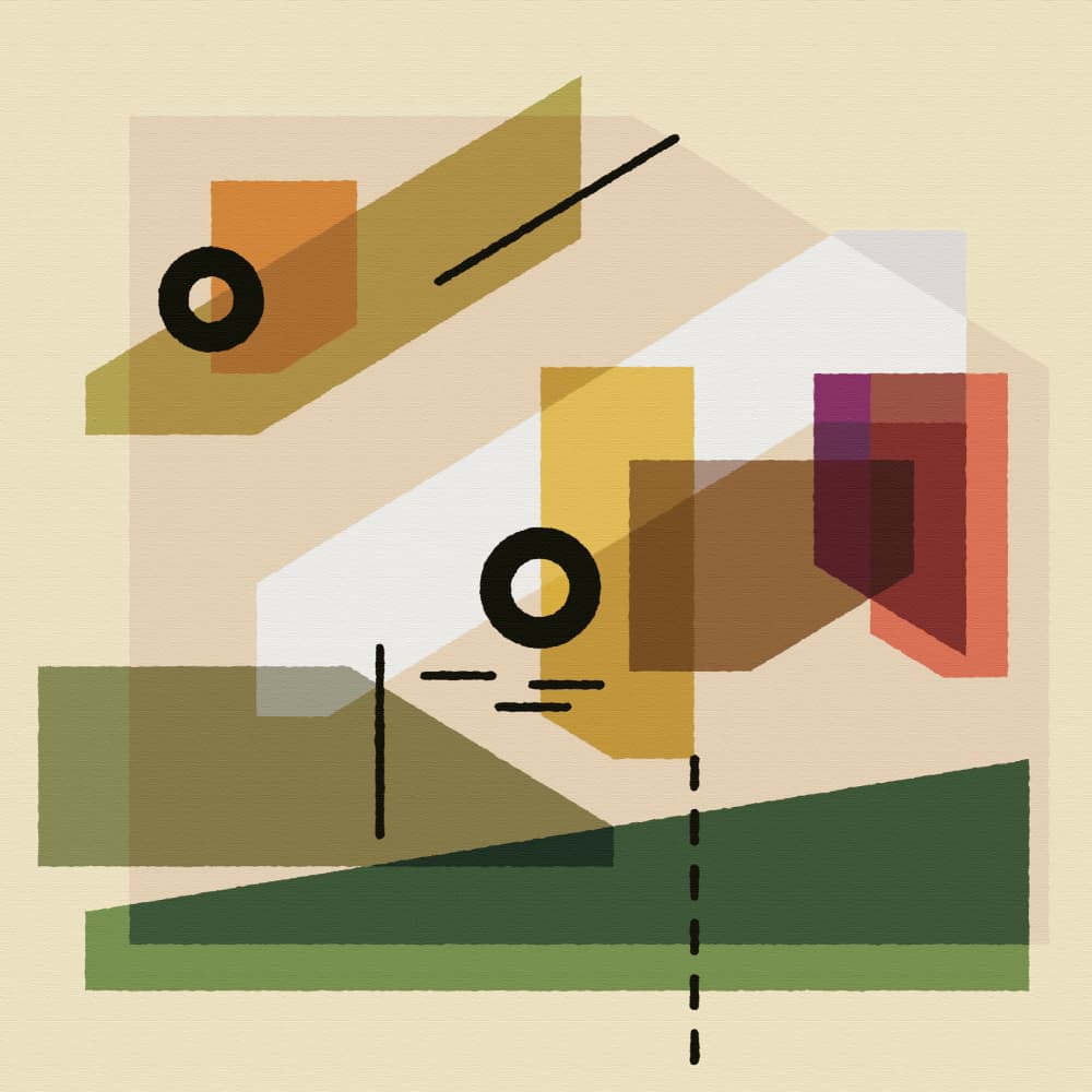 Earthy Geometric Abstraction by Rafa Mateo — canvas wall art