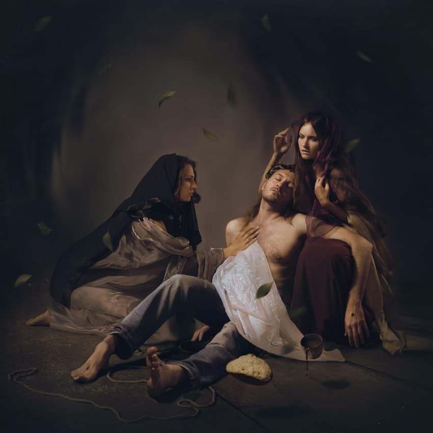 Pietà Tableau by igor_voloshin — canvas wall art