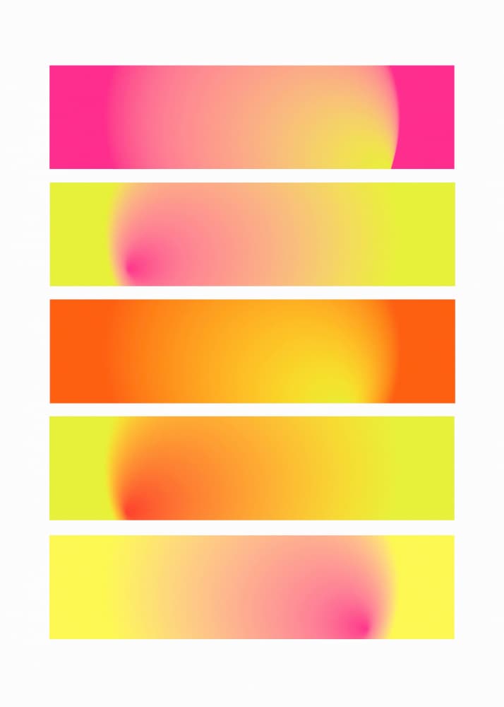 Vibrant Gradient Hues by Valeria Castillo — canvas wall art