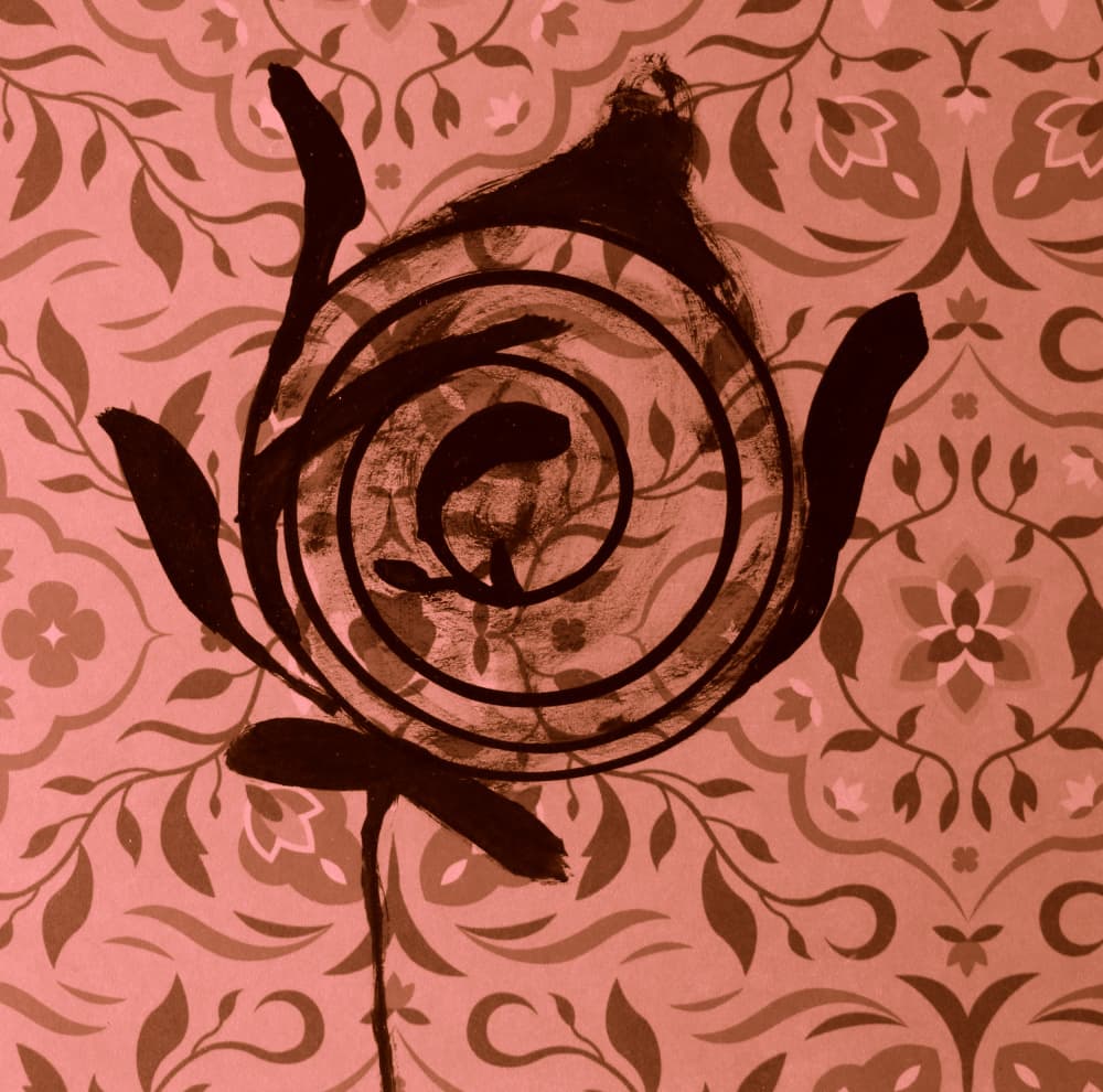 Spiral Rose Pattern by Santhosh ch — canvas wall art