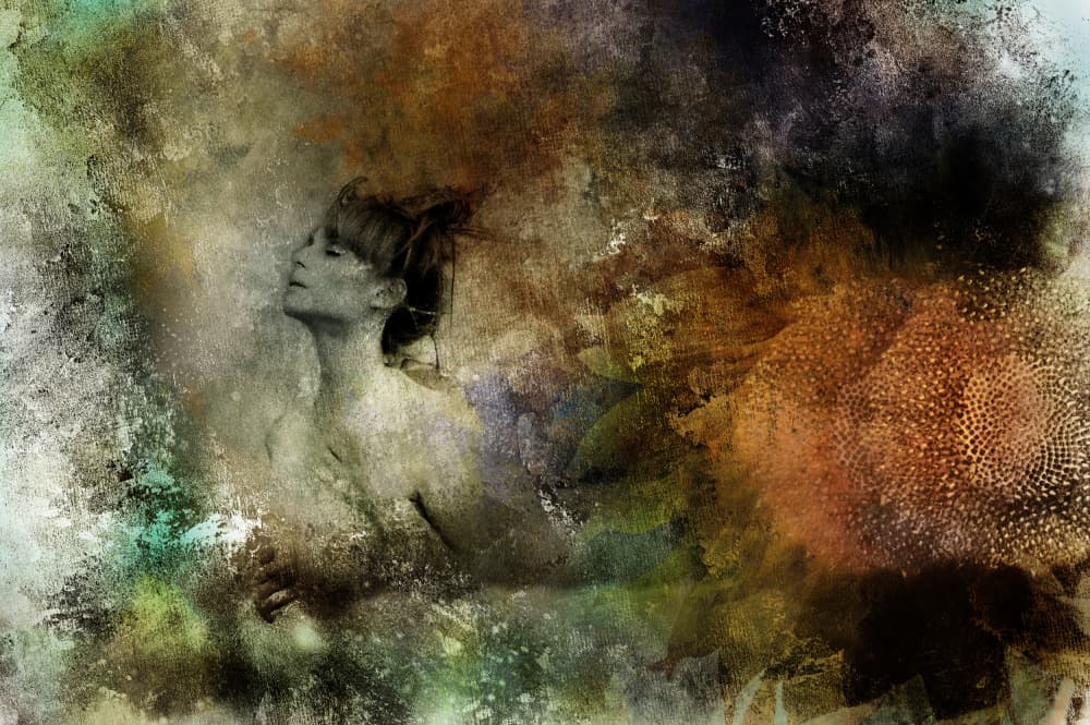 Serene Dream Woman by Rachel Pansky — canvas wall art