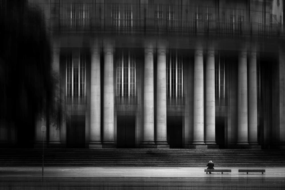 Contemplation At The Columns by Eiji Yamamoto — canvas wall art