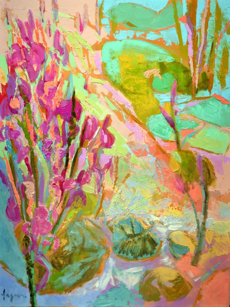 Vibrant Spring Garden by Dorothy Fagan — canvas wall art