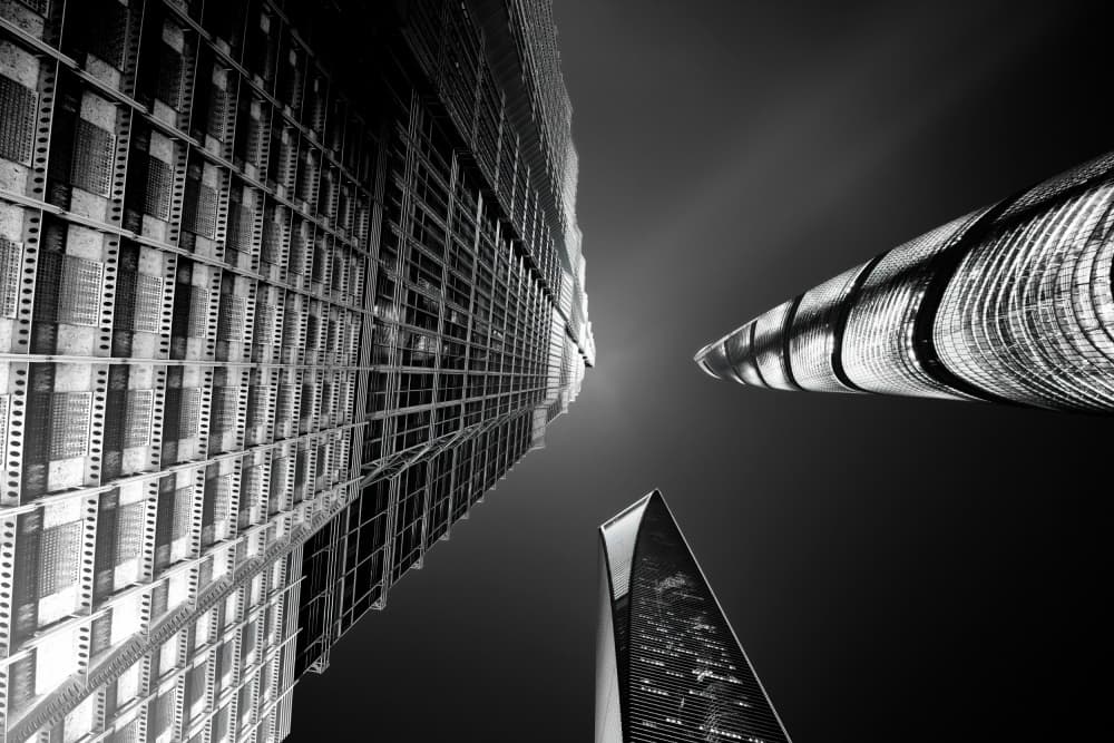 Skyward City Towers by konglingming — canvas wall art