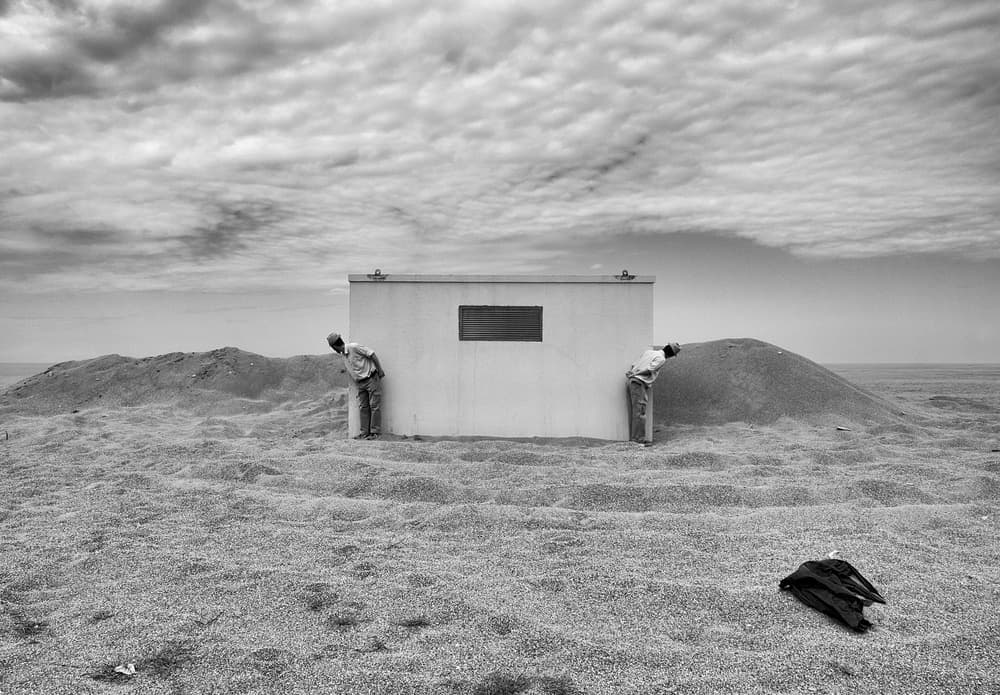 Curious Men Desert by Carlo Ferrara — canvas wall art