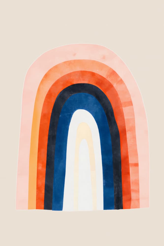 Bohemian Rainbow Arch by Merel Takken — canvas wall art