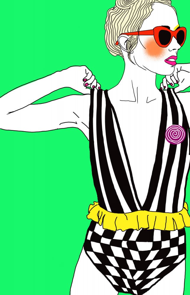 Chic Woman Summer Style by Ana Sneeringer — canvas wall art