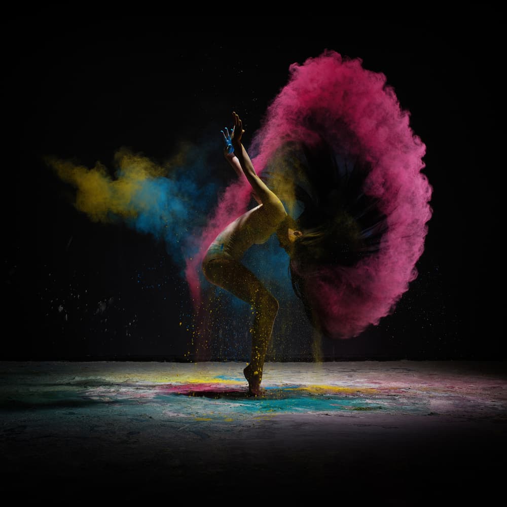 Dynamic Powder Dance by Andrey Guryanov — canvas wall art