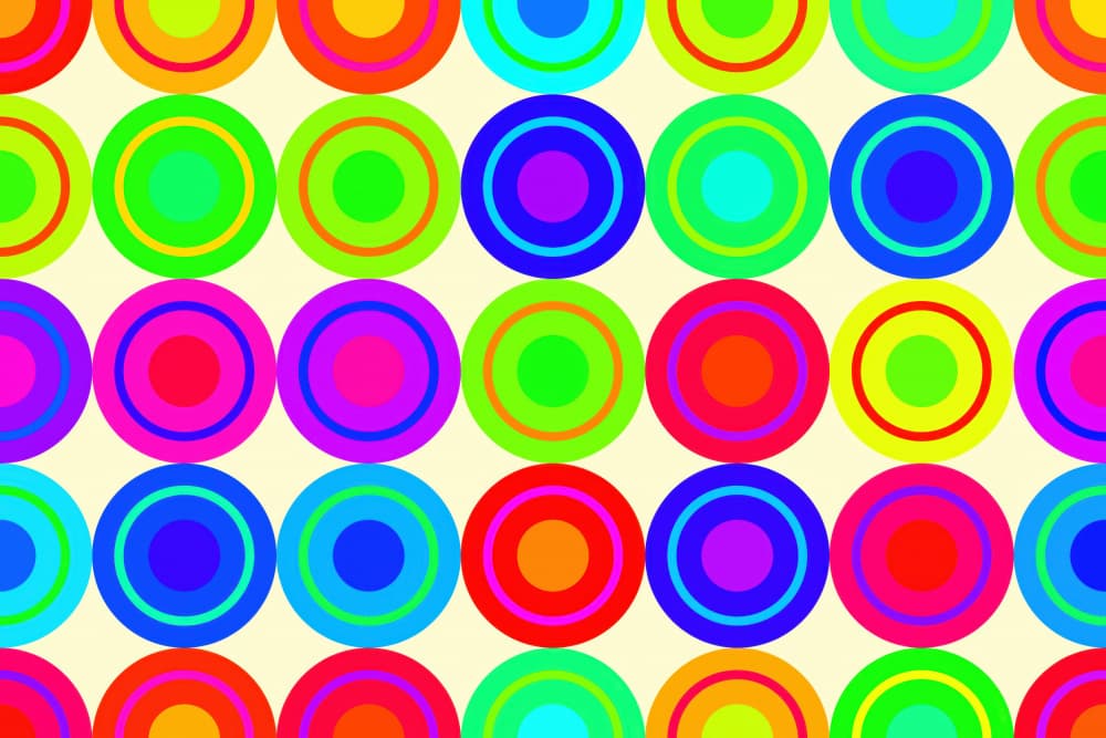 Colorful Circle Pattern by Rafal Kulik — canvas wall art