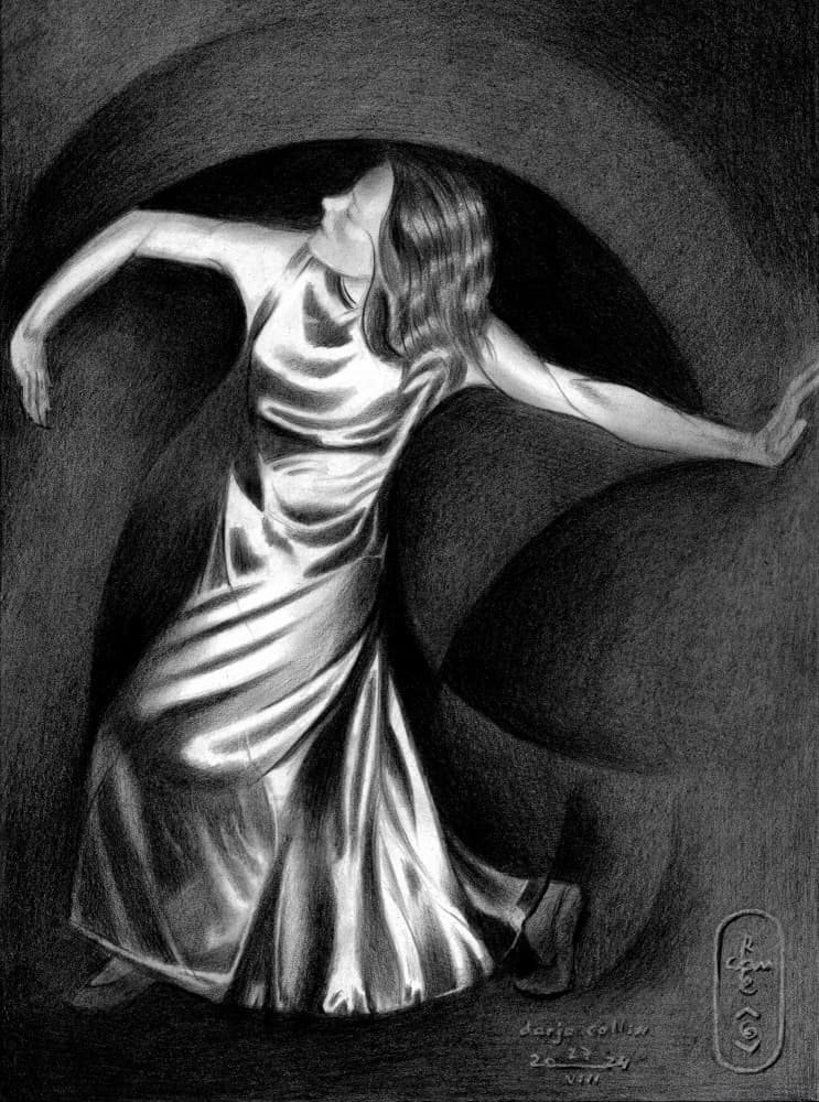 Elegant Dance Flow by Corné Akkers — canvas wall art