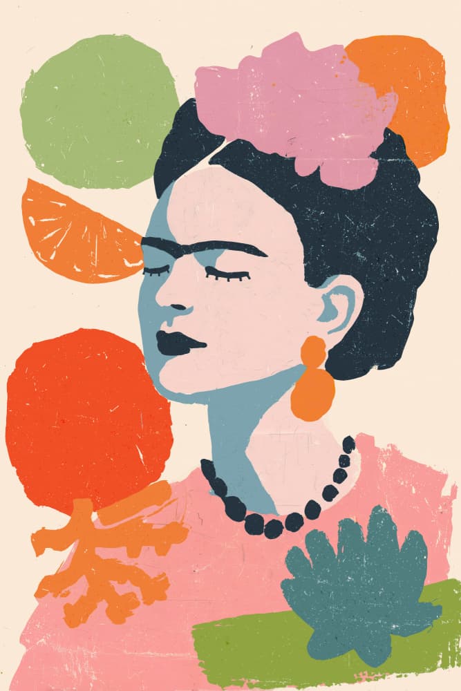 Frida primavera no 04 by Treechild — canvas wall art