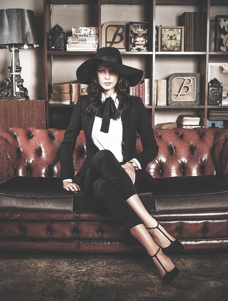 Elegant Woman's Study by Simion Adrian — canvas wall art