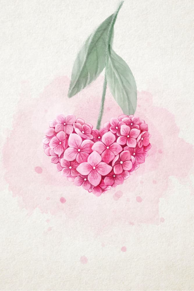 Pink Floral Heart by Xuan Thai — canvas wall art
