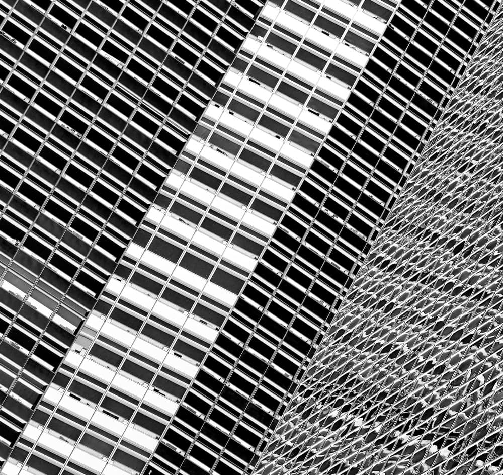 Modern Geometric Facade by Hans-Wolfgang Hawerkamp — canvas wall art