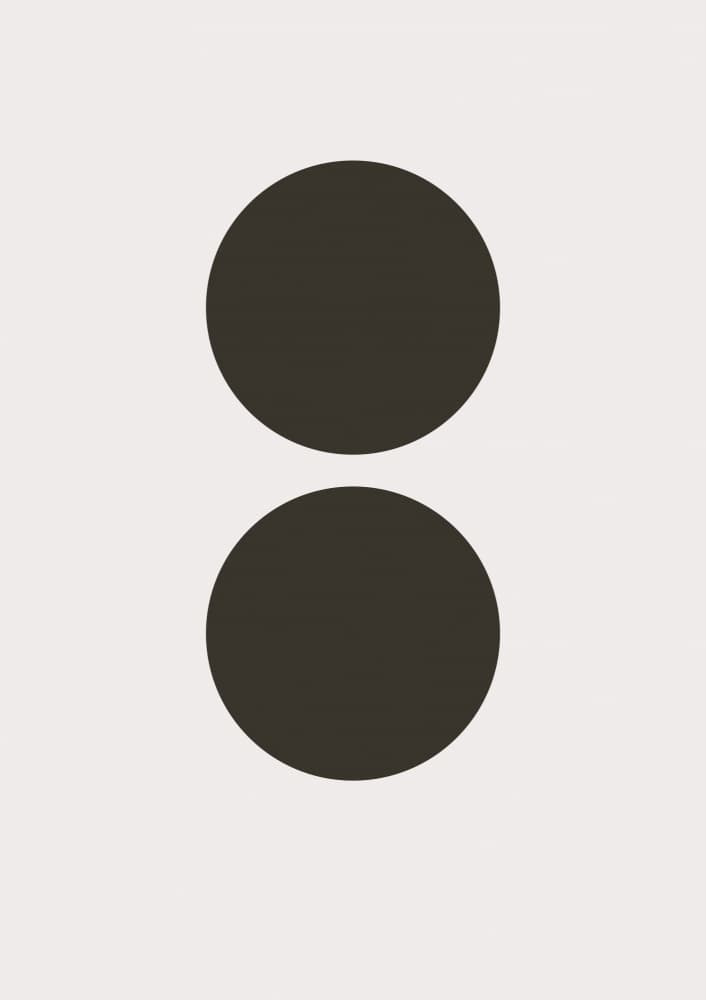 Minimalist Dark Circles by FINE FINE STUFF — canvas wall art