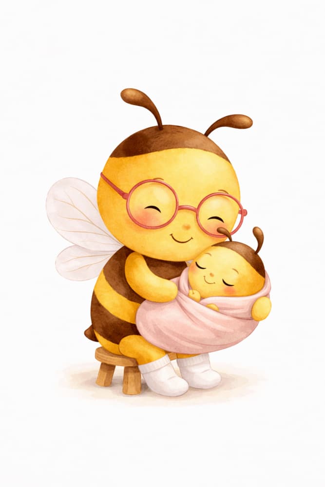 Mama Bee's Love by Anda Bieza — canvas wall art