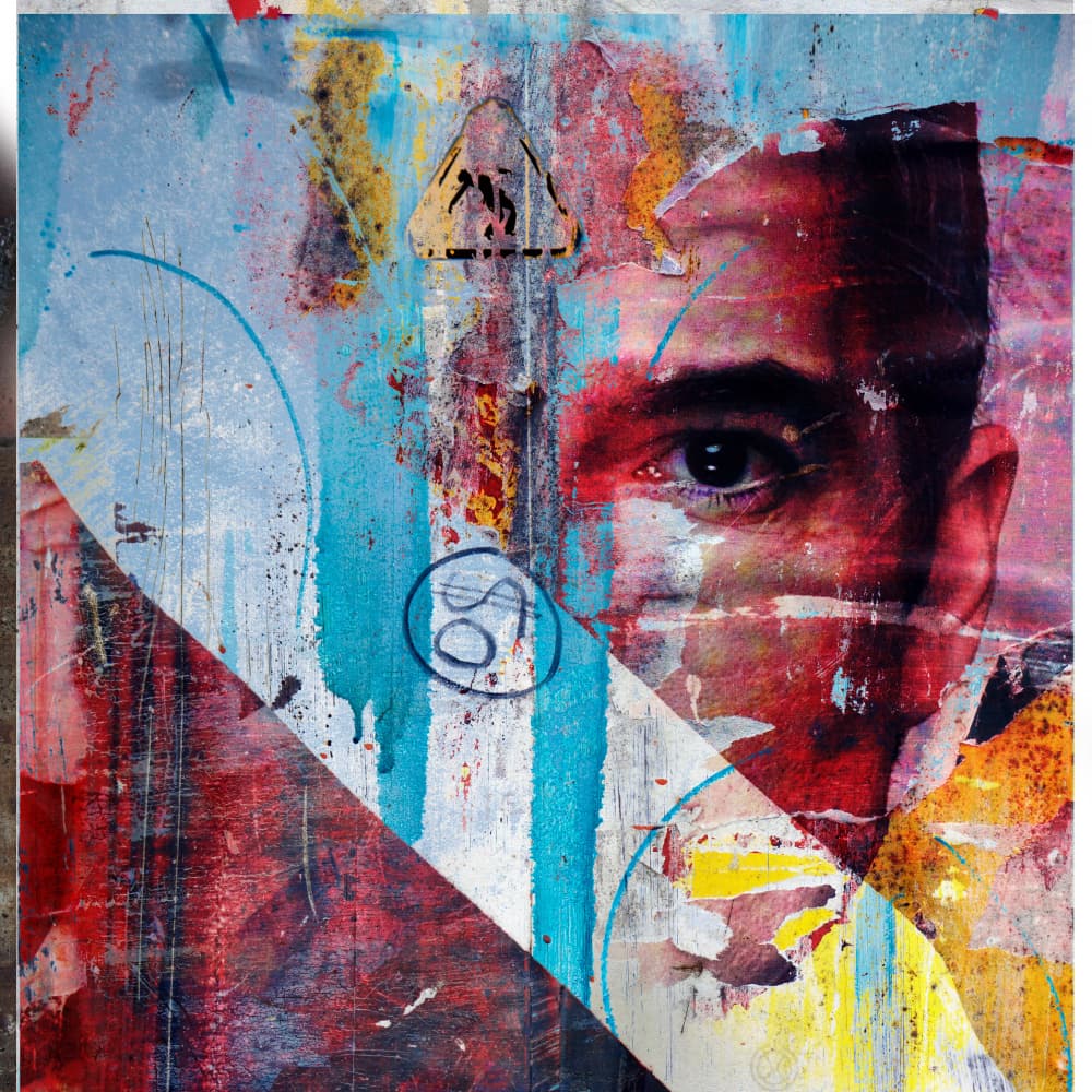 Fragmented Urban Portrait by PASLIER Morgan — canvas wall art