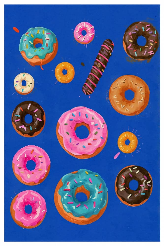 Donut Delight Canvas by THE MIUUS STUDIO — canvas wall art