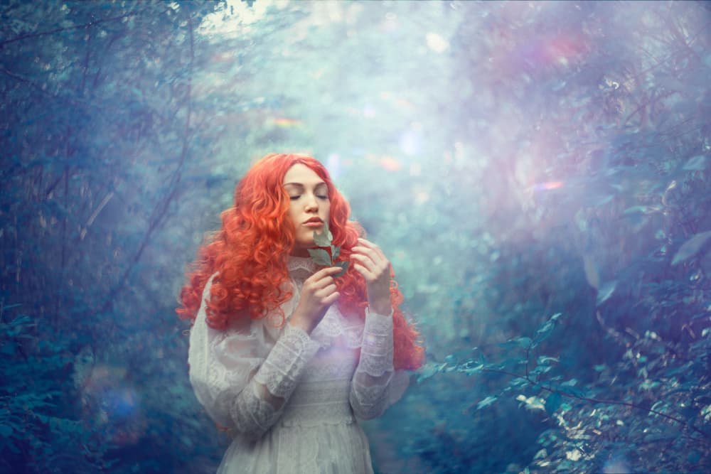 Enchanted Forest Redhead by Tanya Markova — canvas wall art