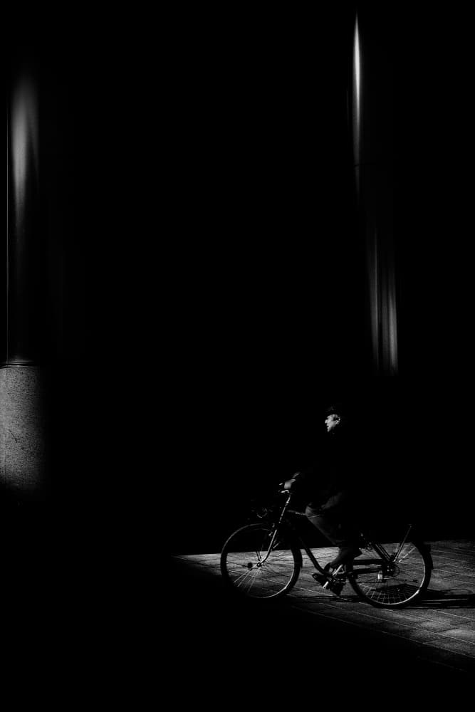Solitary Rider Night by Antonio Grambone — canvas wall art