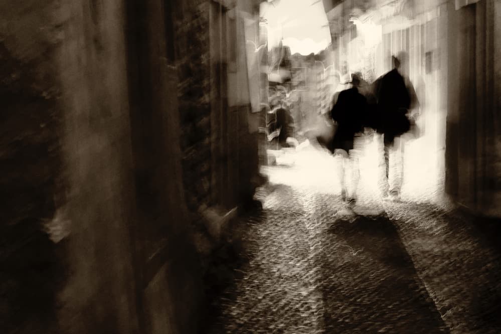 Mysterious Alley Walk by Vincenzo Pascale — canvas wall art