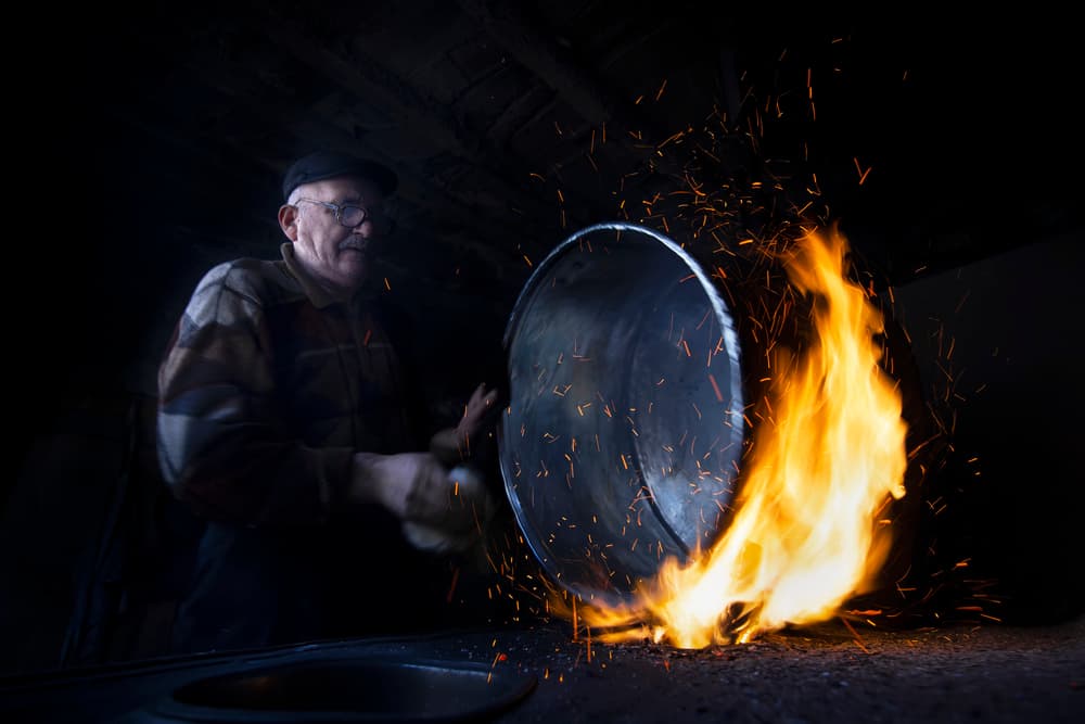 Fiery Metal Craft by Suleyman Uzumcu — canvas wall art