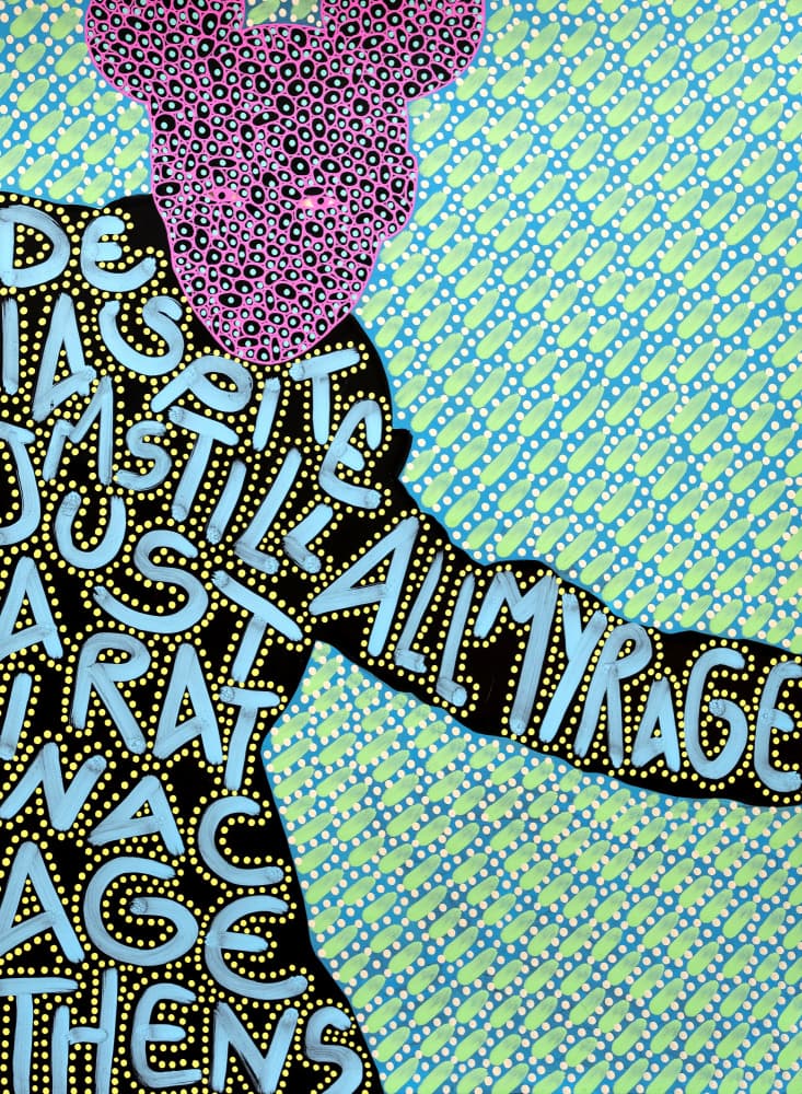 Bold Message Figure by Naomi Vona — canvas wall art